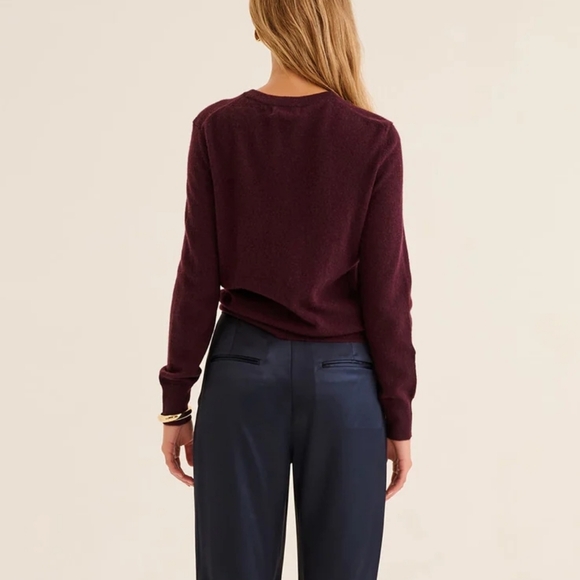 Naadam The Original Cashmere Sweater In Plum Size XS - Picture 3 of 8